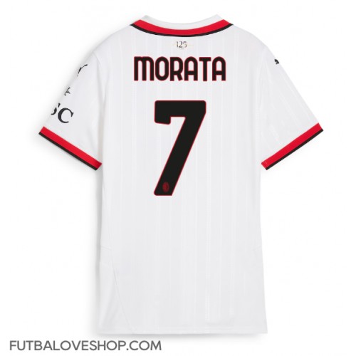 Dres AC Milan Alvaro Morata #7 Preč pre Ženy 2024-25 Krátky Rukáv